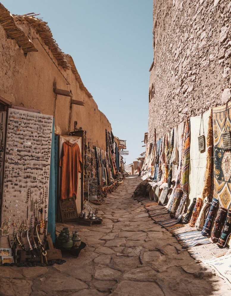 The beautiful Moroccan architecture of Ksar of Aït-Ben-Haddou.